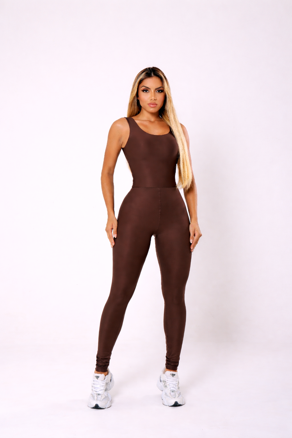 Macacão Longo Fitness Feminino Suplex com Compressão
