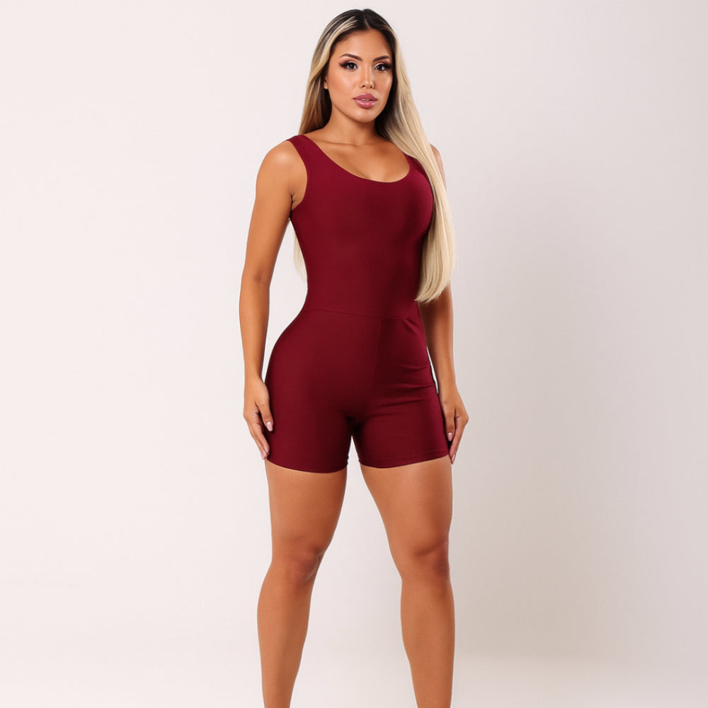 Macaquinho Fitness Feminino Meia Coxa Academia