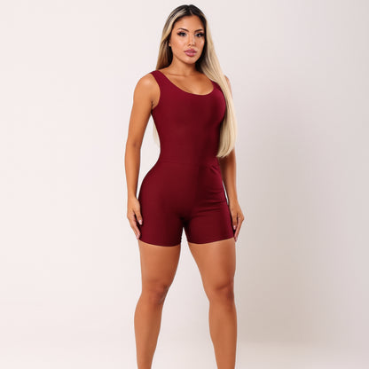 Macaquinho Fitness Feminino Meia Coxa Academia