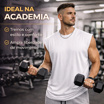 Regata Oversized Masculina de Algodão – Conforto, Estilo e Liberdade de Movimento