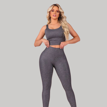 Conjunto Bela — Legging Cós Alto que Modela, Não Fica Transparente e Acompanha Cada Movimento