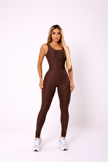 Macacão Longo Fitness Feminino Suplex com Compressão