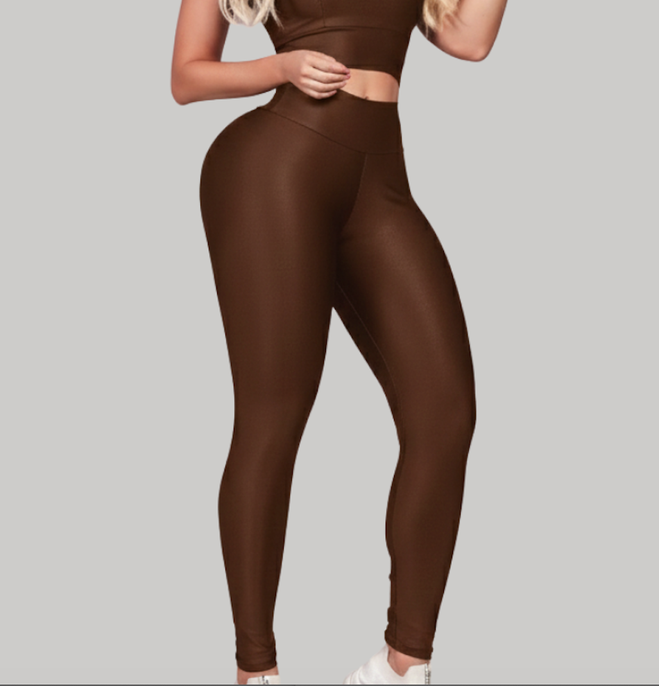 Calça Legging Feminina Suplex Cintura Alta Academia