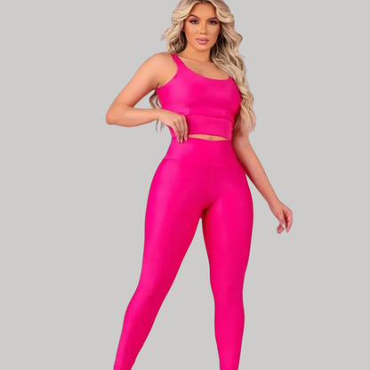 Conjunto Bela — Legging Cós Alto que Modela, Não Fica Transparente e Acompanha Cada Movimento