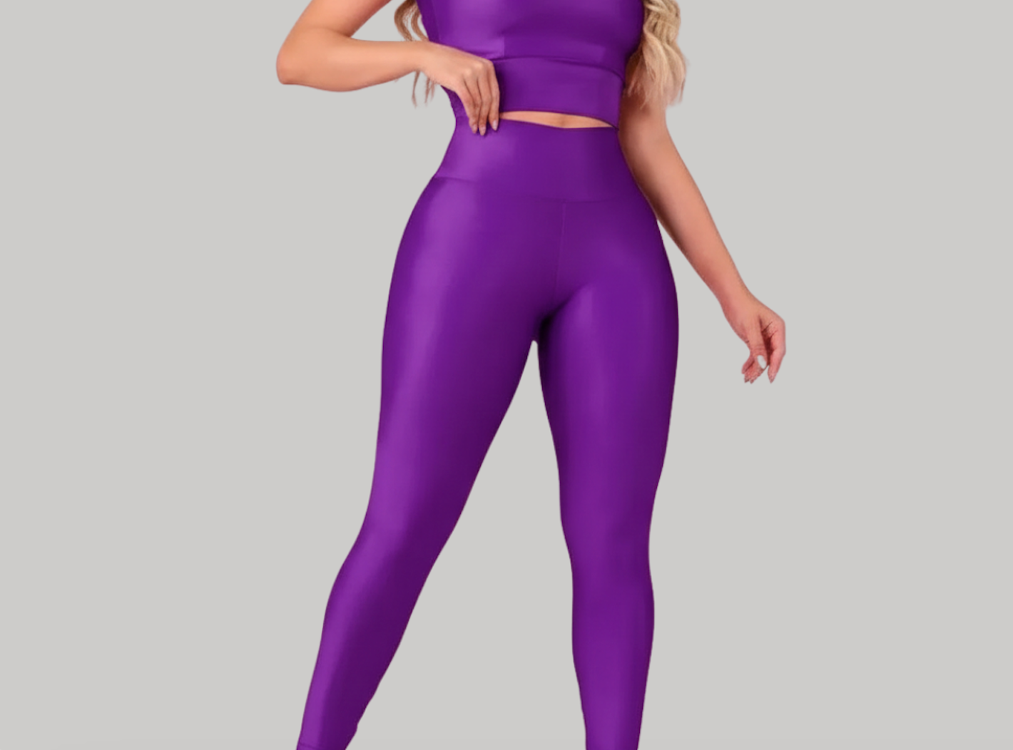 Calça Legging Feminina Suplex Cintura Alta Academia