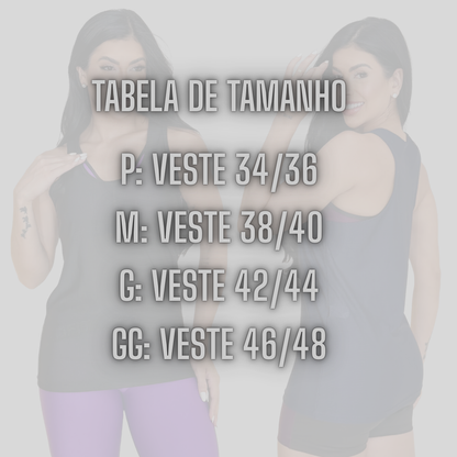 Regata Fitness Feminina Dry Fit Respirável