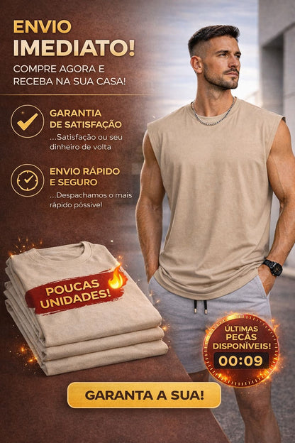 Regata Oversized Masculina de Algodão – Conforto, Estilo e Liberdade de Movimento