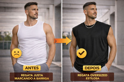 Regata Oversized Masculina de Algodão – Conforto, Estilo e Liberdade de Movimento
