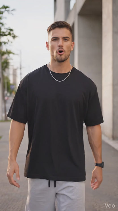 Camiseta Oversized Masculina Algodão Premium | Conforto e Estilo RT